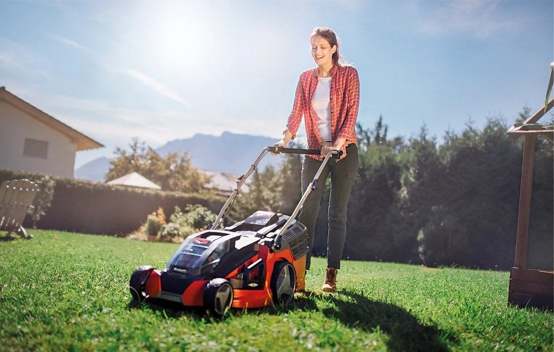 Einhell GE-EM 43 Li M 2x 4 Amper Akülü Çim Biçme Makinesi