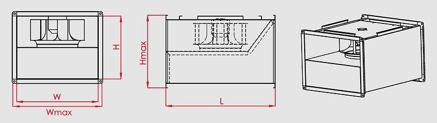 Point Dikdörtgen Kanal Tipi Fan