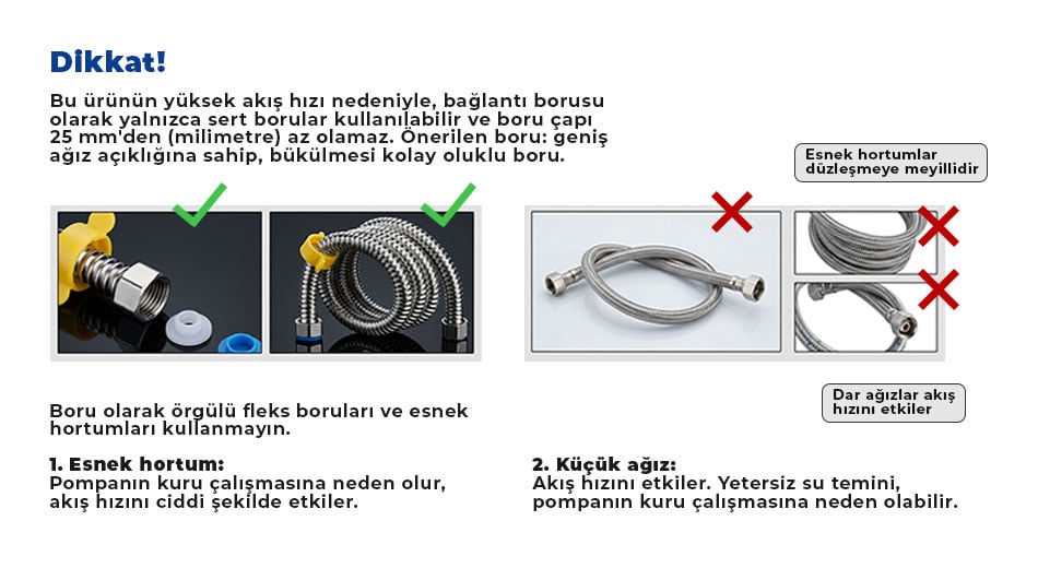 Kampa Cacheng 2 Bar Sessiz Hidrofor, Yeni Nesil Hidrofor Bağlantı Örneği