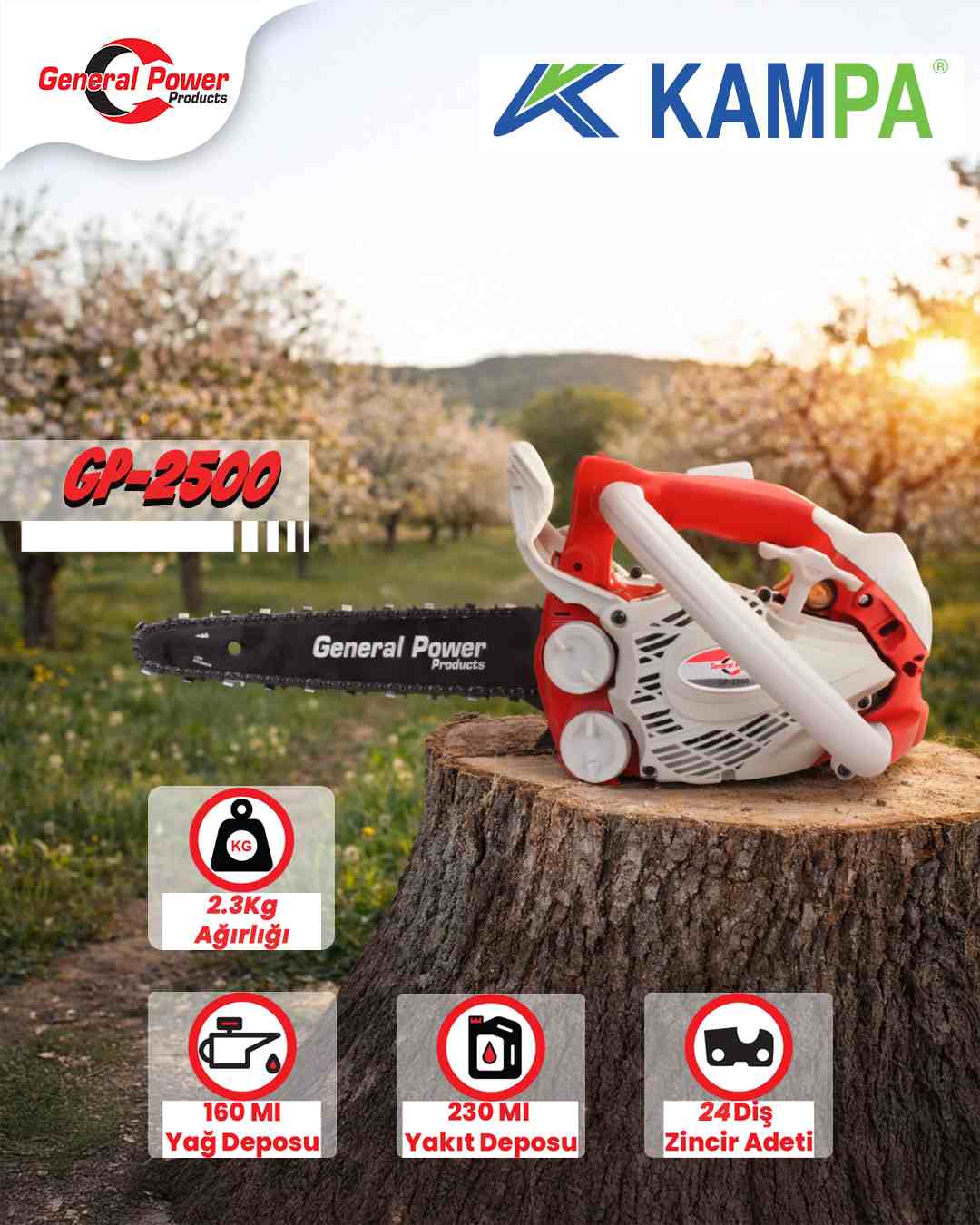 General Power Gp 2500 Benzinli Testere