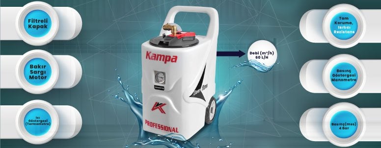 Kampa Profesyonel Petek Temizleme Makinası Pro-2 Rezistanslı