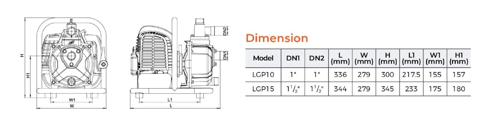 LEO LGP10 BENZİNLİ SU POMPASI