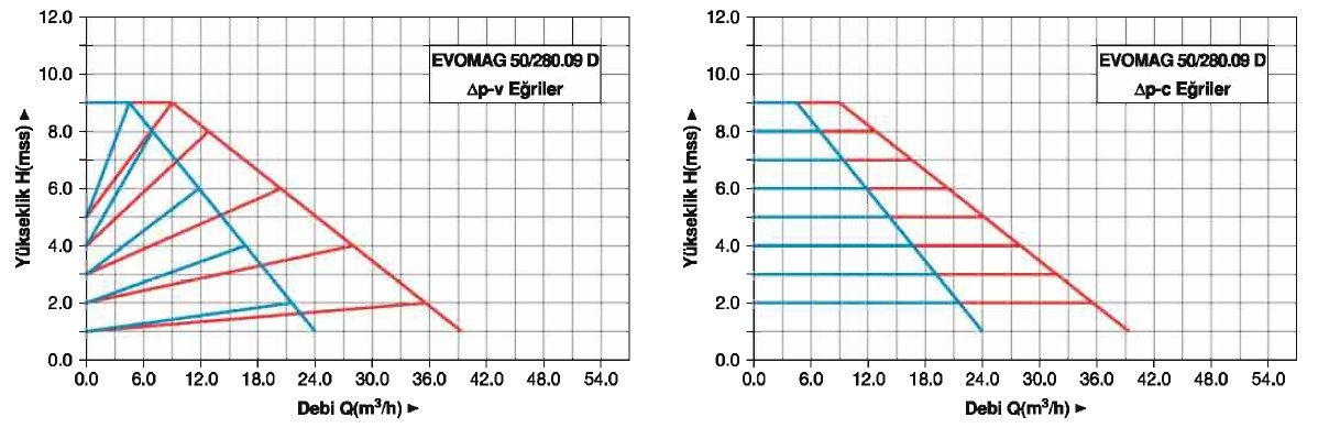 Master EVOMAG 50/280/09-D İkiz Tip Flanşlı Sirkülasyon Pompası