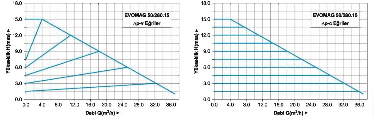Master EVOMAG 50/280.15 Flanşlı Sirkülasyon Pompası