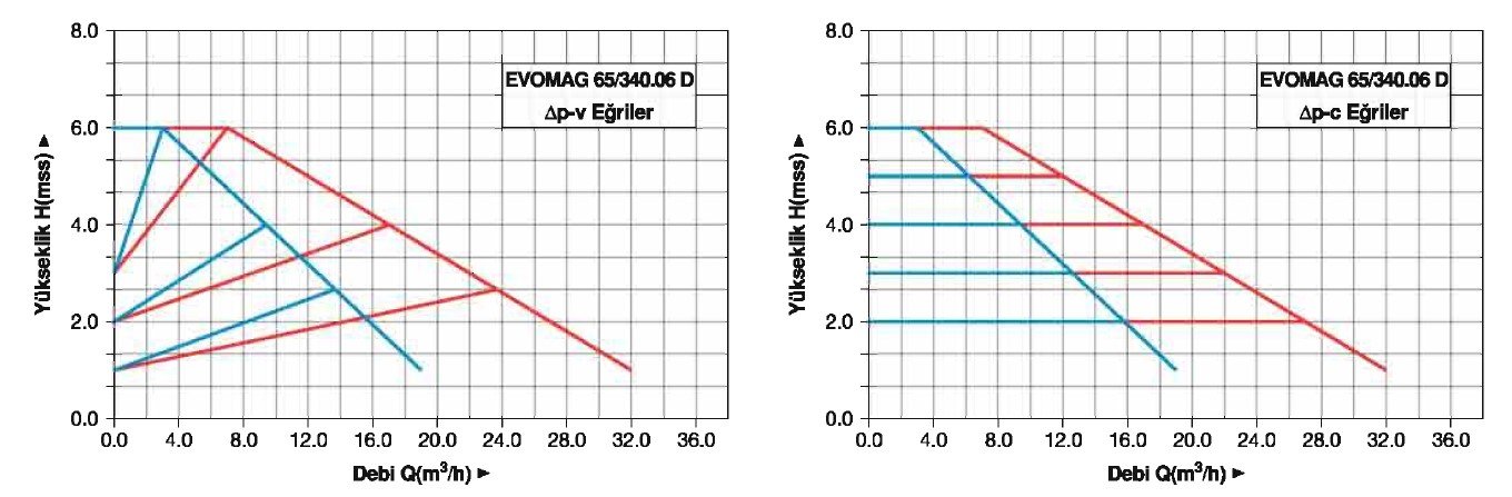 Master EVOMAG 65/340/06-D İkiz Tip Flanşlı Sirkülasyon Pompası