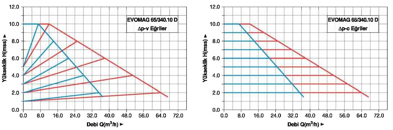 Master EVOMAG 65/340/10-D İkiz Tip Flanşlı Sirkülasyon Pompası