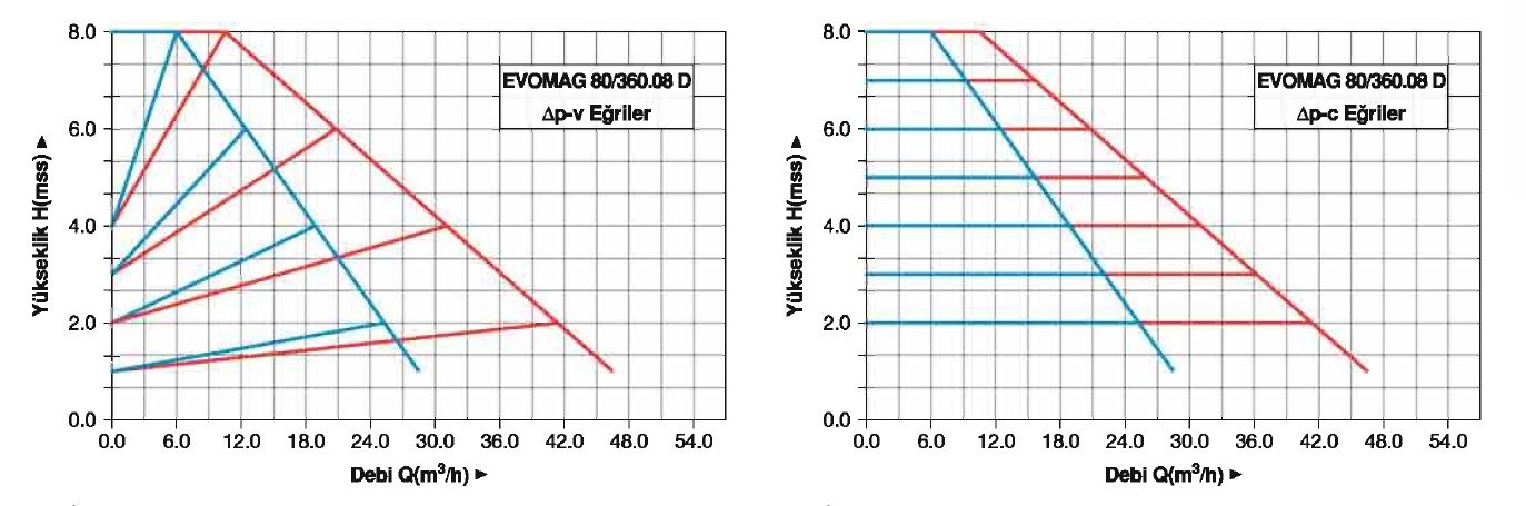 Master EVOMAG 80/360/08-D İkiz Tip Flanşlı Sirkülasyon Pompası