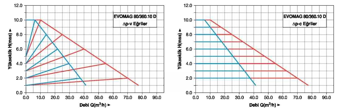 Master EVOMAG 80/360/10-D İkiz Tip Flanşlı Sirkülasyon Pompası