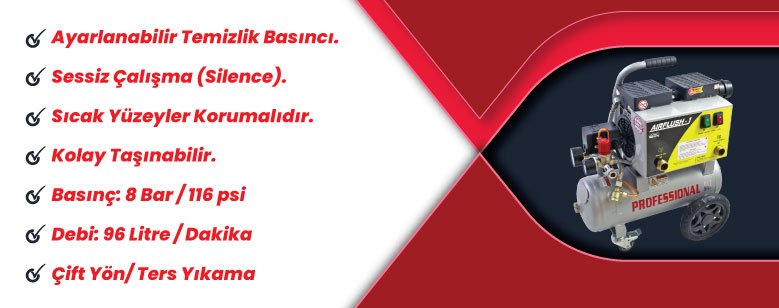 Kampa Airflush-2-N Kompresörlü Çift Yönlü Petek Temizleme Makinası