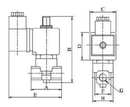 Solenoid Valf S1015 Serisi Ölçü