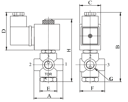 Solenoid Valf S1018 Serisi Ölçü