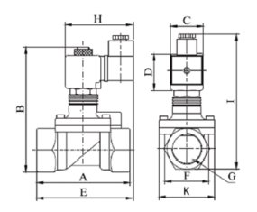 Buhar Solenoid Valf S2013 Serisi Ölçü