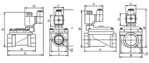 Buhar Solenoid Valf S2031 Serisi Ölçü