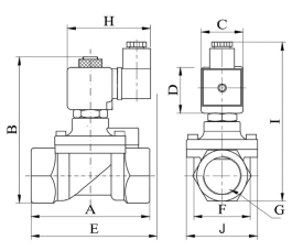 Kompressör Solenoid Valf S5016 Serisi  Ölçü
