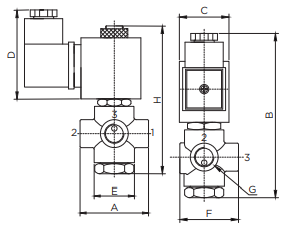 Kompressör Solenoid Valf S5018 Serisi  Ölçü