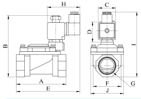 Kompressör Solenoid Valf S5041 Serisi Ölçü