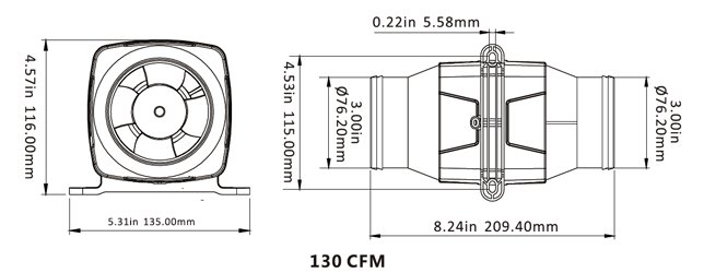 Seaflo 24 volt blower