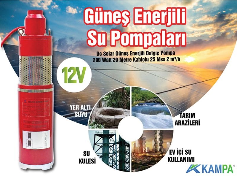 Güneş enerjili dalgıç pompa