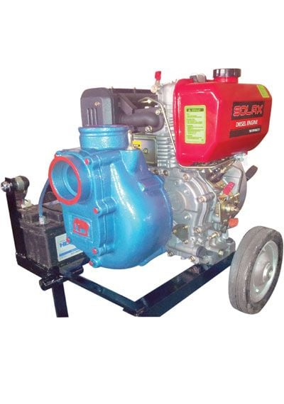 Akın Pompa DZL-EMS330 Kendinden Klapeli Dizel Su Motoru Motopomp 11 BG   3200 devir