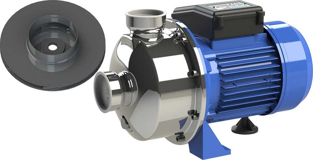 Sumak SMINOX/K-150/2T Paslanmaz Santrifüj Pompa Kapalı Fan 380V 1.5HP