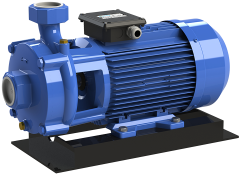 Sumak SMKT 750/2-S Sıcak Su Çift Kademeli Santrifüj Pompa 90°C Trifaze (380V) 7.5HP