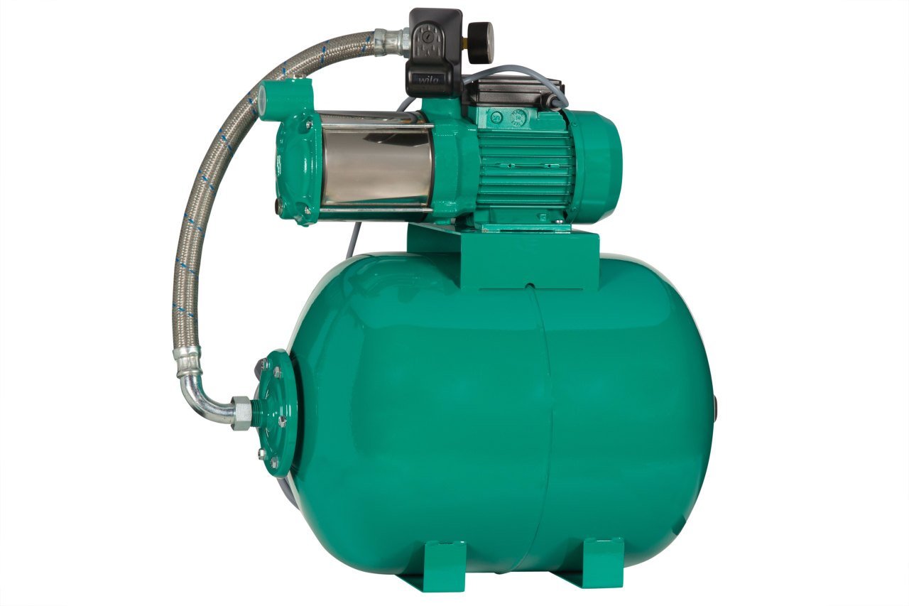 Wilo MSH 50-305M Yatay Kademeli Hidrofor 50 Lt Tanklı 8 Kat 13 Daire 1.5 Hp 6 Bar 5 m³/h