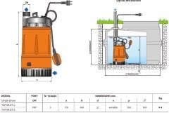 Pedrollo TOP MULTI 3-EVO Plastik Drenaj Dalgıç Pompa
