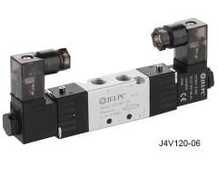 Jelpc 4V120 Pnömatik Yön Kontrol Valfi 5/2 Çift Bobin