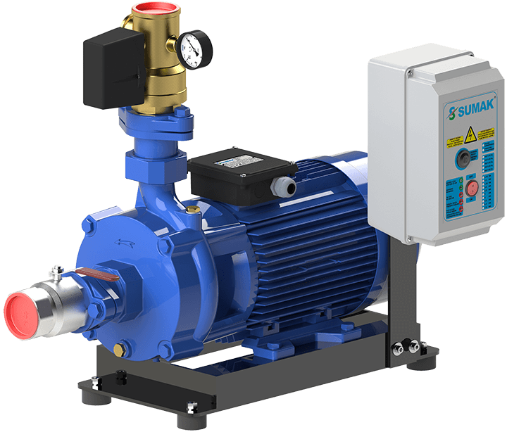 Sumak SMKTA 750 Emişli Çift Kademeli Hidrofor 8 Kat 45 Daire 380 Volt 7.5 Hp