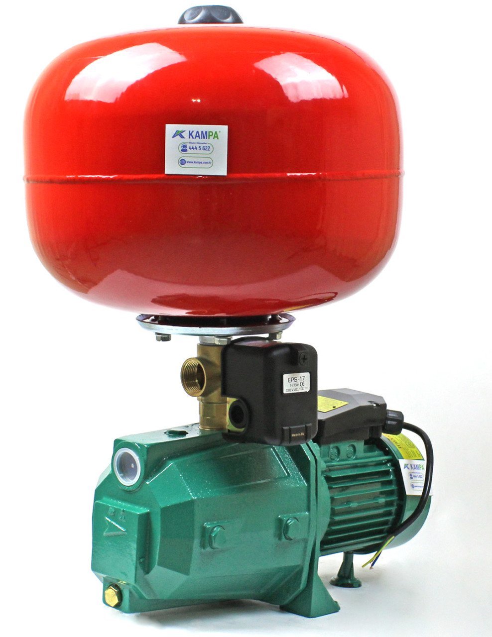 İtaly Style JET100 4 Kat 4 Daire Hidrofor, 24 Litre Tanklı Hidrofor, Ev Tipi Hidrofor