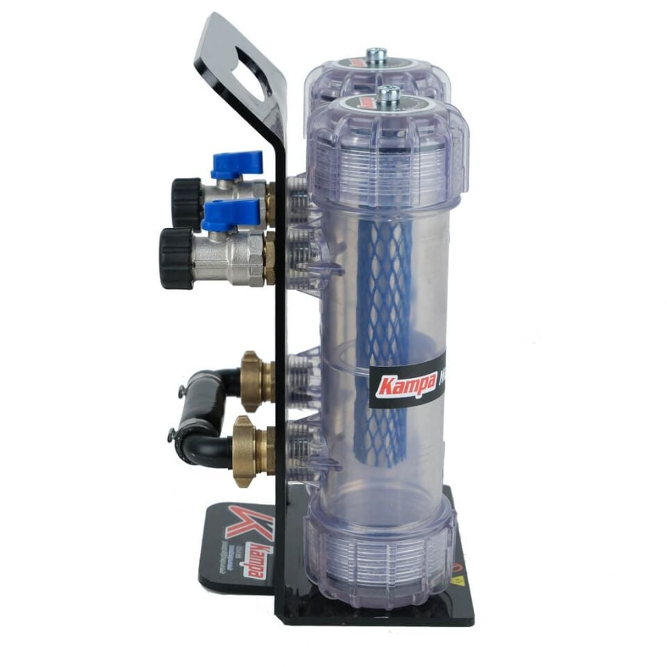 Kampa Çiftli Manyetik Filtre - Kireç, Tortu ve Metal Toz Filtresi