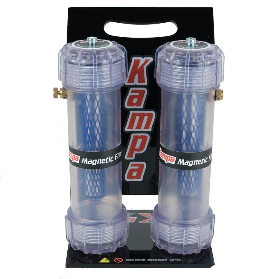 Kampa Çiftli Manyetik Filtre *Purjörlü* - Kireç, Tortu ve Metal Toz Filtresi