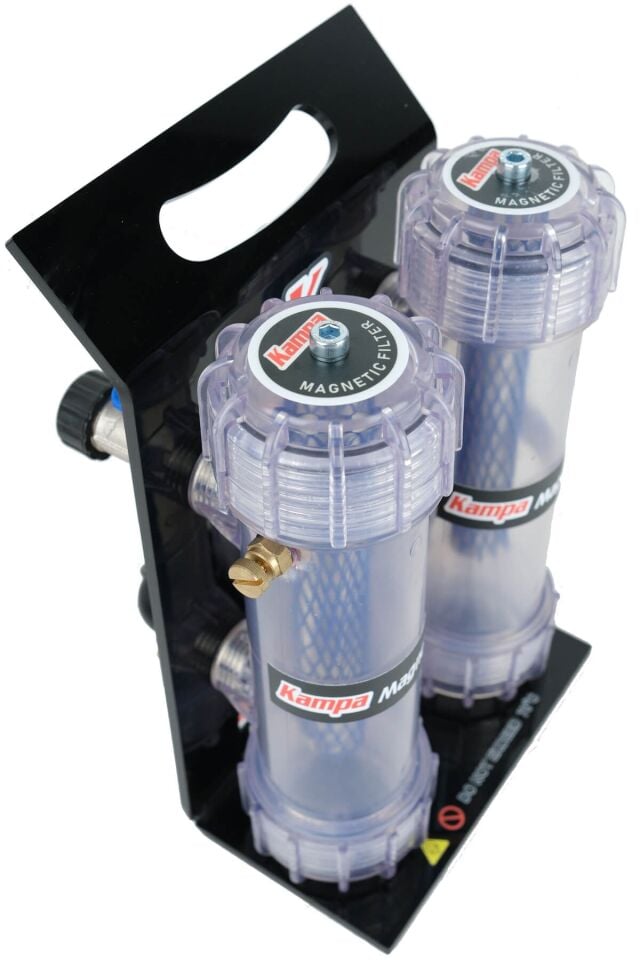 Kampa Çiftli Manyetik Filtre *Purjörlü* - Kireç, Tortu ve Metal Toz Filtresi