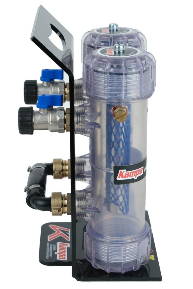 Kampa Çiftli Manyetik Filtre *Purjörlü* - Kireç, Tortu ve Metal Toz Filtresi