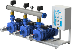 Sumak SMKTC 750/2 Emişli Çift Kademeli Hidrofor 6 Kat 135 Daire 380 Volt 7.5 Hp