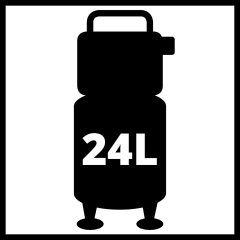 Einhell TE-AC 24 Yağsız/Sessiz Kompresör 57dB, 8Bar, 135lt/dk, 1Hp, 24 Lt Tank