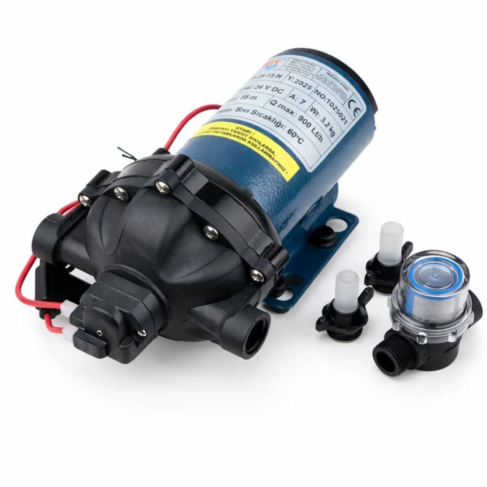 Troy TS 24-15 H Karavan, Tekne Hidroforu 24 Volt 15 lt/dk 80 psi 5.5 bar