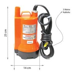 12 Volt Dc Solar Güneş Enerjili Su Pompası 7 Mt Yükseklik 7.5 m³/h
