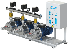 Sumak SMINOX12C 220/2 Emişli Paslanmaz Kademeli Hidrofor 11 Kat 42 Daire
