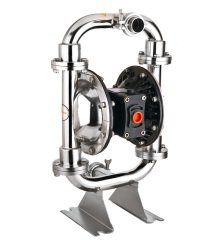 Huge Pump-Günalsan HP15 Paslanmaz Gövdeli Diyaframlı Havalı Pompa 400 Litre/Dakika 7 Bar  1½'' Yeni Nesil Teflon