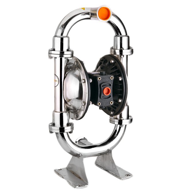 Huge Pump-Günalsan HP20 Paslanmaz Gövdeli Havalı Diyaframlı Pompa 560 Litre/Dakika 7 Bar 2'' EPDM