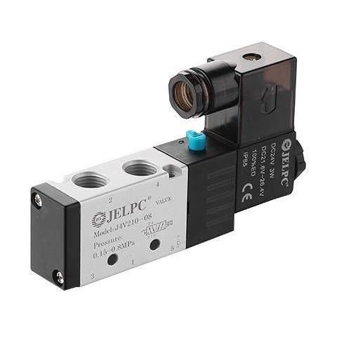 Jelpc 4V210 Pnömatik Yön Kontrol Valfi 5/2 Tek Bobin