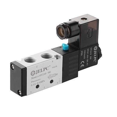 Jelpc 4V210 Pnömatik Yön Kontrol Valfi 5/2 Tek Bobin