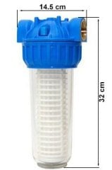 Aquafer 10 inç Spun Su Filtresi 3/4 inc 1 Mikron