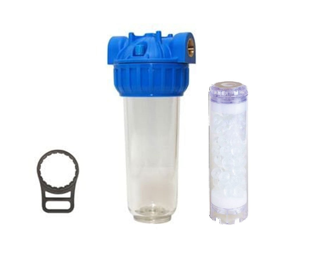 Aquafer 10 inç Siliphos Tüp Kireç Önleyici Su Filtresi 3/4 inc