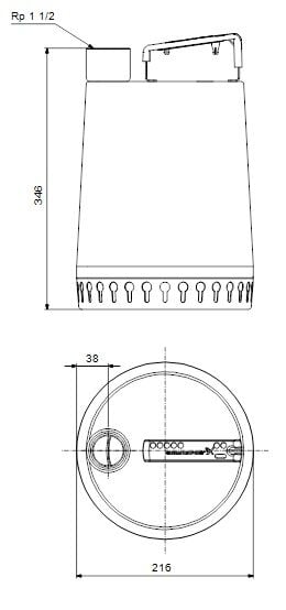 Grundfos UNILIFT AP12.40.08.A3 Paslanmaz Gövdeli Kirli Su Drenaj Dalgıç Pompa 380V