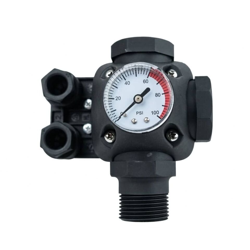 Cacheng SK-13C Basınç Şalteri Hidrofor Kiti 220V (Basınç Şalteri + Manometre + 5 Yollu)