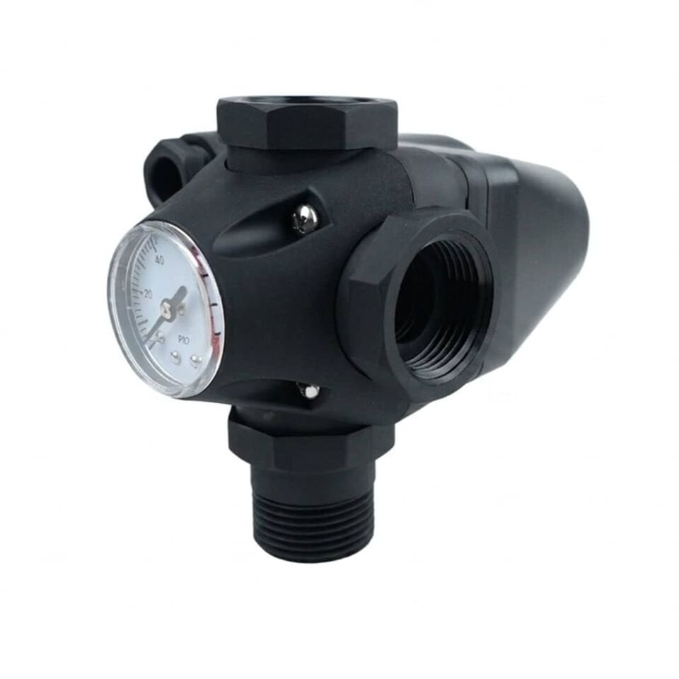 Cacheng SK-13C Basınç Şalteri Hidrofor Kiti 220V (Basınç Şalteri + Manometre + 5 Yollu)