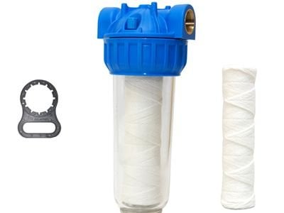 Aquafer 10 inç İp Sargılı 10 Mikron Su Filtresi 1 inç