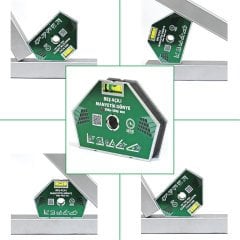 Su Terazili Manyetik Kaynak Gönyesi 5 Açılı, 30-50 Kg Kaynak Tutucu Mıknatıs